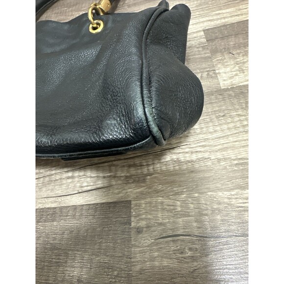 MARC BY MARC JACOBS COW LEATHER BLACK SATCHEL HANDBAG SHOULDER PURSE WOMENS - Picture 12 of 16